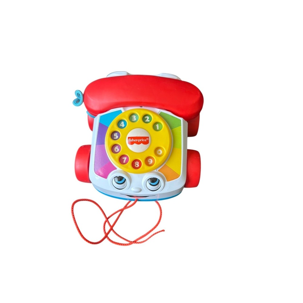 Fisher Price Chatter Telephone Pull Toy Phone Rainbow Dial Kids Toy